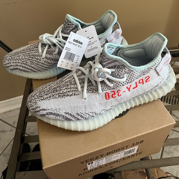 Adidas Yeezy 350 Boost v2 Blue Tint size 9 DS - Picture 2 of 5